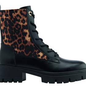 Šněrovací obuv ve zvířecím vzoru, Deichmann, 1099 Kč