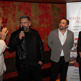 Křtu knihy se účastnili také Monika Absolonová a Radek Kašpárek. 