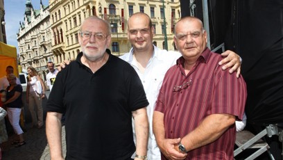 FOTO: Honza Nedvěd, Vojtěch Nedvěd a František Nedvěd starší