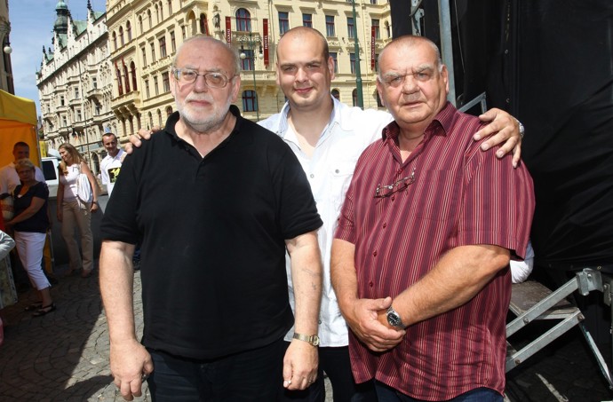 FOTO: Honza Nedvěd, Vojtěch Nedvěd a František Nedvěd starší