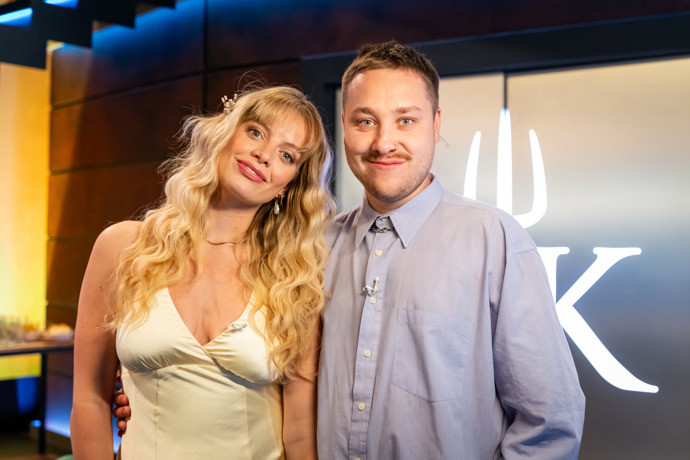 FOTO: Adam Rundus se svojí snoubenkou.