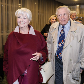 Herečka Carmen Mayerová a se svým manželem, hercem Petrem Kostkou. 