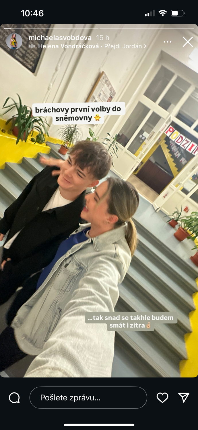 FOTO: Michaela Svobodová dorazila s bratrem