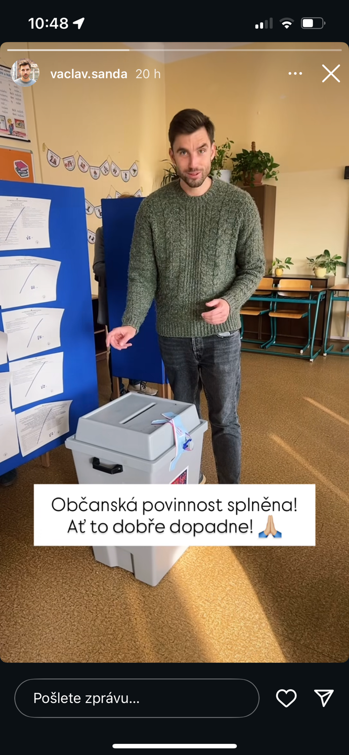 FOTO: Nezapomněl ani Václav Šanda.