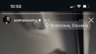 FOTO: Ondřej Novotný volil na Slovensku
