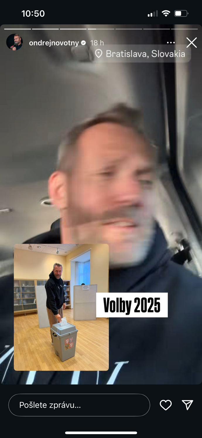 FOTO: Ondřej Novotný volil na Slovensku – stránka 274