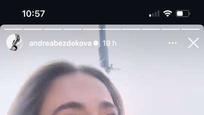 FOTO: Andre Bezděková na cestě k volbám