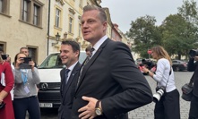 Filip Turek dorazil do štábu Motoristů v dobré náladě. 