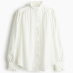 Oversized halenka s řasenými lemy, H&M, 619 Kč