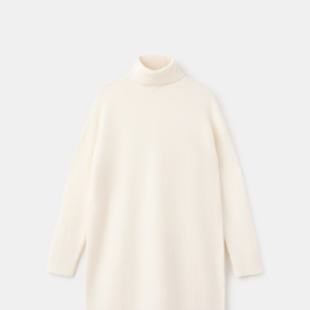 Úpletové šaty s ohrnutým límcem, Mango, 899 Kč