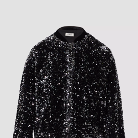 Sametová bunda bomber s flitry, s.Oliver, 3999 Kč