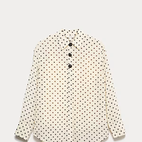 Puntíkovaná košile s ozdobnými knoflíky, Marks&Spencer, 1199 Kč