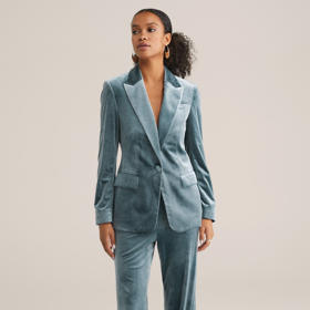 Kalhotový kostým, WE Fashion, blejzr 2359 Kč, kalhoty 1829 Kč