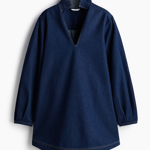 Džínové šaty s límečkem, H&M, 859 Kč