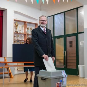 Petr Fiala odvolil v Brně.