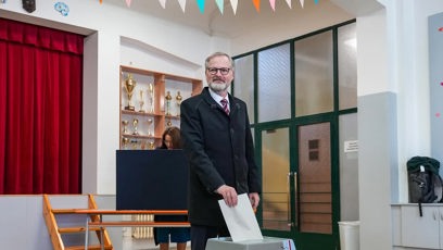 FOTO: Petr Fiala odvolil v Brně.