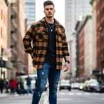 Tři způsoby, jak nosit flanel na podzim – inspirováno Jeremym Allenem Whitem v roli Bruce Springsteena