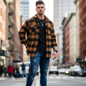 Tři způsoby, jak nosit flanel na podzim – inspirováno Jeremym Allenem Whitem v roli Bruce Springsteena 