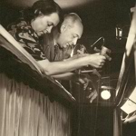 Manželé Skupovi během představení (1940)