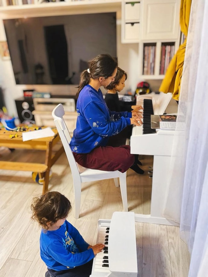 FOTO: Eva Burešová učí své syny hudbě už od mala.