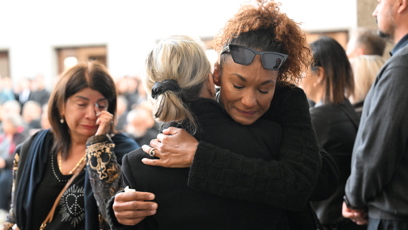 FOTO: Lejla Abbasová přišla dát Šatrovi poslední sbohem.