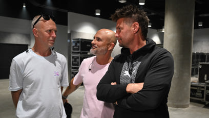 FOTO: Aleš Lehký, Václav Jelínek a David Škach pár hodin před koncertem.