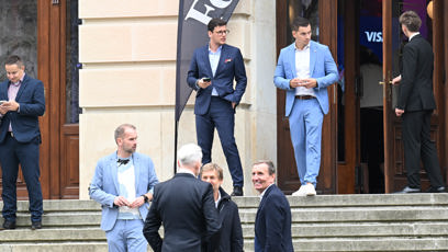 FOTO: Jan Fischer mladší na akci Forbesu.