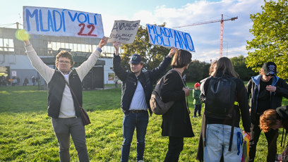 FOTO: ANO má i mladé příznivce.