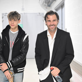 Leoš Mareš se synem Matějem.