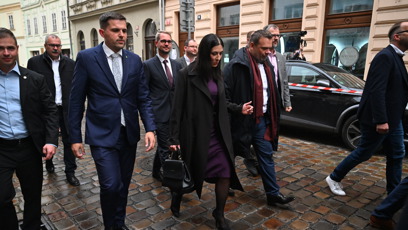 FOTO: Markéta Pekarová Adamová a její poslední vystoupení v koalici SPOLU.