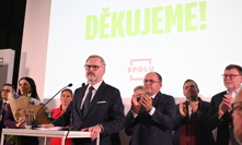 Tisková konference koalice SPOLU.