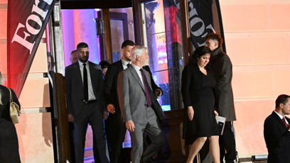 FOTO: Prezident Petr Pavel odcházel z Forbes akce.