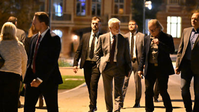 FOTO: Prezident Petr Pavel odcházel z Forbes akce.