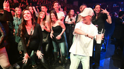 FOTO: Bára Mlejnková si koncert užívala.