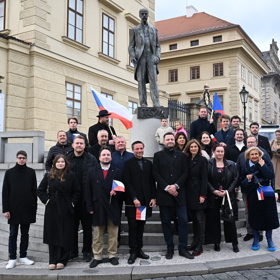 Oslavy státního svátku 28. října na Pražském hradě.