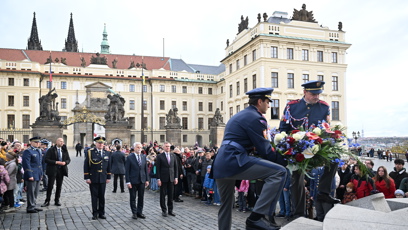 FOTO: Prezident Petr Pavel uctil památku T. G. Masaryka.