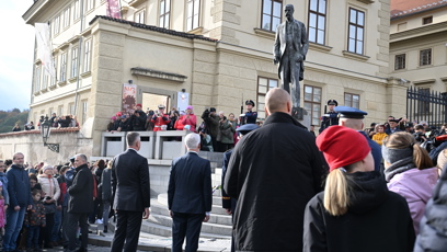 FOTO: Oficiální ceremonie k výročí vzniku Československa.