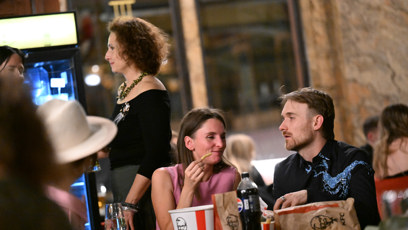 FOTO: Gregor Valentovič a jeho honosná večeře.