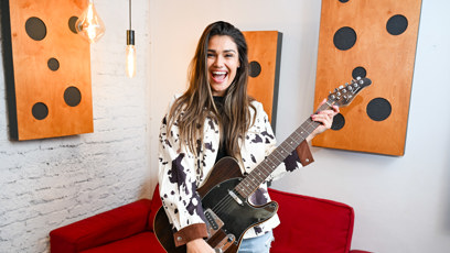 FOTO: Andrea Kalousová ráda zpívá.