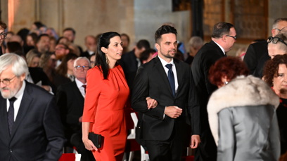 FOTO: Markéta Pekarová Adamová dorazila na předávání státních vyznamenání.