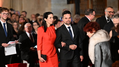 FOTO: Markéta Pekarová Adamová v nepřehlédnutelných červených šatech.