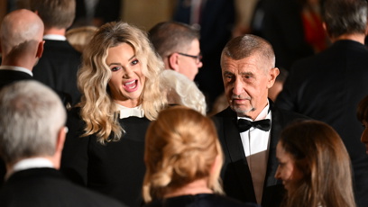 FOTO: Monika Babišová na Pražském hradě.