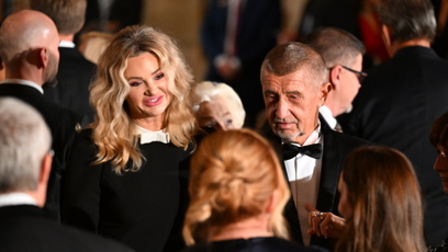 FOTO: Monika Babišová ve Vladislavském sále.