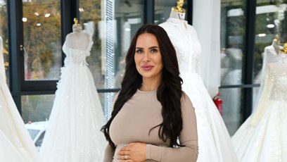 FOTO: Influencerka Barbora Stříteská ve svatebním salonu.