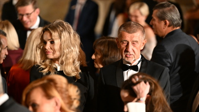 FOTO: Monika Babišová během udílení státních vyznamenání.