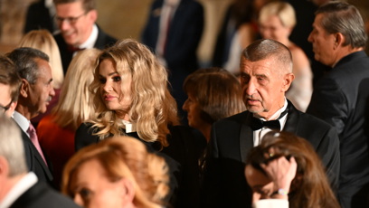 FOTO: Monika Babišová mezi hosty na Pražském hradě.