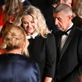 Monika Babišová po boku svého manžela Andreje Babiše.