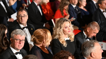 FOTO: Pohled Moniky Babišové během ceremoniálu.