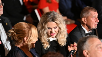 FOTO: Monika Babišová na Pražském hradě.