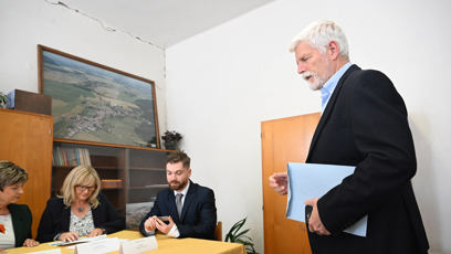 FOTO: Petr Pavel u voleb.